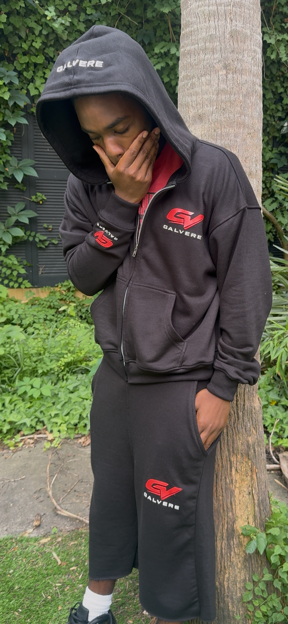 GV Signature Zip Hoodie – Black & Heather Grey